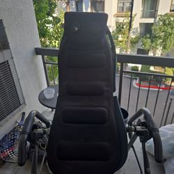 Teeter inversion table with back massage