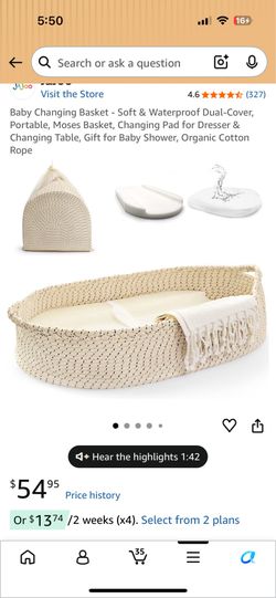 Baby changing Basket