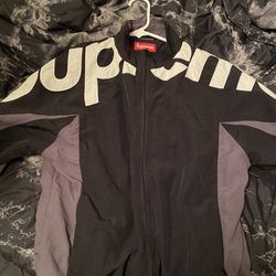 Supreme Shoulder Logo Track Jacket Black for Sale in Woodway, WA