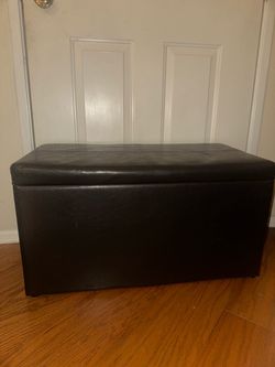 Leather Ottoman