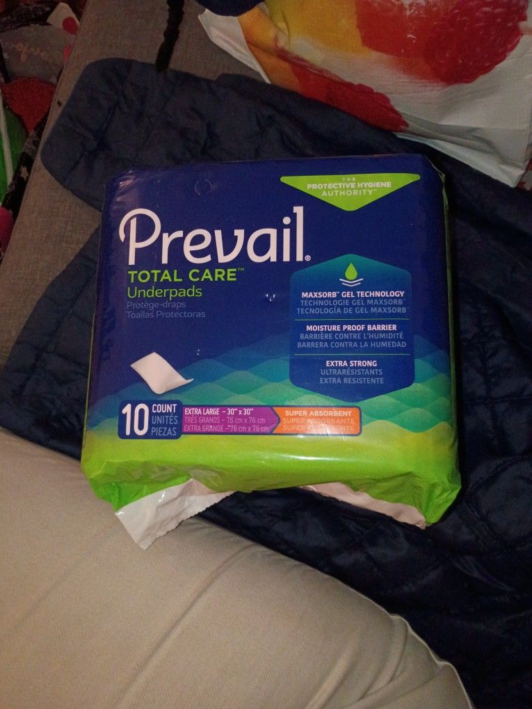 Prevail Total Care Underpads