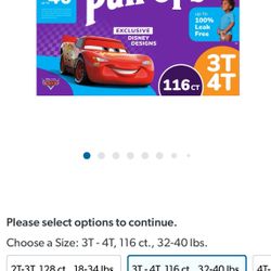 3t-4t Huggies Pull Ups Training Pants