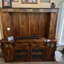 Entertainment Center Fits Up To 60” TV Must Be Picked Up Today 5-39-2024