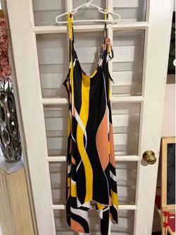 Women’s lightweight, colorful, sleeveless dress
