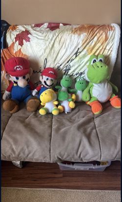 Mario And Yoshi Plushies 