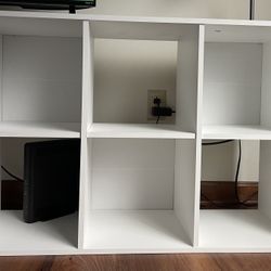 6-Cube White Storage