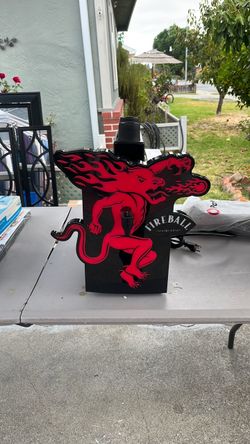 Fireball Cinnamon Whisky Lighted Bar chiller