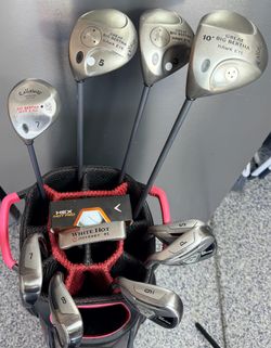 Men’s  LEFT Handed CALLAWAY Big Bertha  - 10pc  Golf Club set, with CALLAWAY DRG  Golf Bag