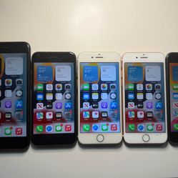 Lot Of 5 iPhones 