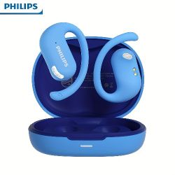 Philips True Wireless Earbuds with Secure Earhook Design - 50H Playtime Sport Earphones, Touch Control & Wireless Charging Case for Gym/Running, Stere