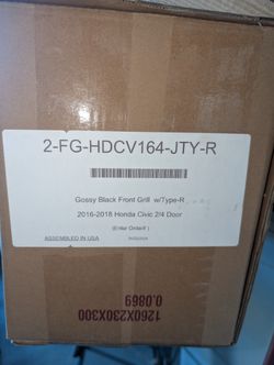 For Sale Brand New Black Front Grill For 2006 - 2008 Civic Type-r