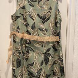 Floral Green Dress