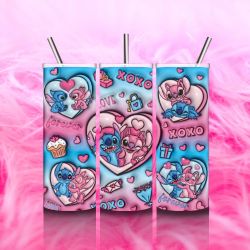 Stitch Valentine  Tumbler 