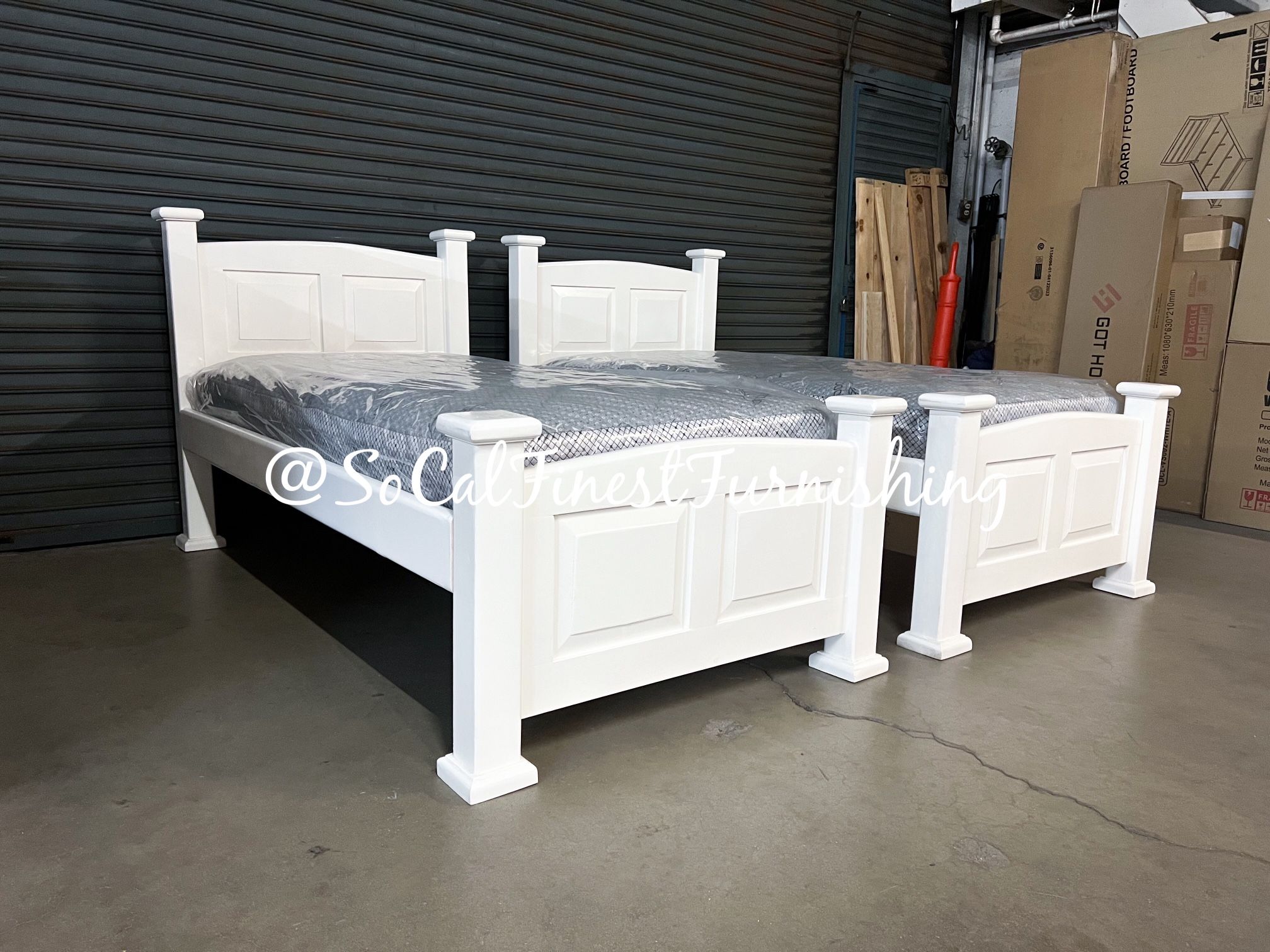 New 2 Twin Bed With Mattresses