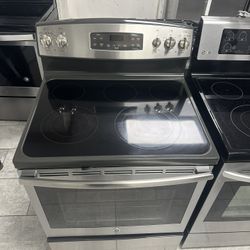 GE Electric Stove Five Elements Convection Oven Stainless Steel 