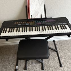Casio Keyboard With Stand And Stool