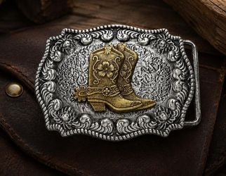 New western Cowgirl Cowboy boots belt buckle SHIPPING AVAILABLE
