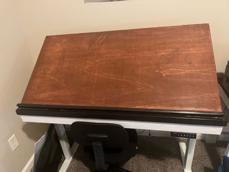 Custom Electric Height Adjustable Drafting Table – $200 OBO