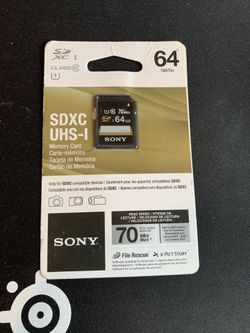 Sony 64gb sdxc memory