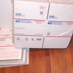  PACKS OF SHIPPING BOXES 25 EACH BUNDLE
