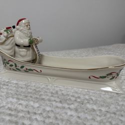 Lenox Santa Sleigh Cracker Tray