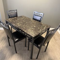 Medium Dining Table With Chairs