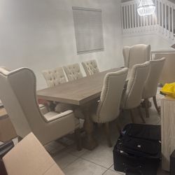 Large Formal Family Dining Room Table 