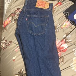 501 Levi Blue Denim Jeans