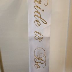Bride Sash & Makeup Bag