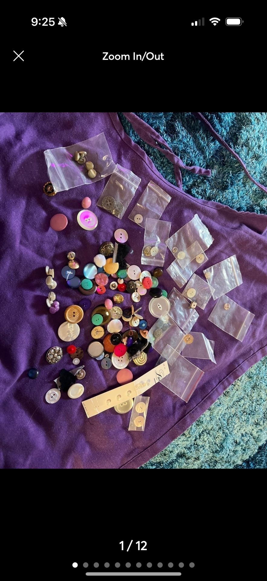 Vintage button lot