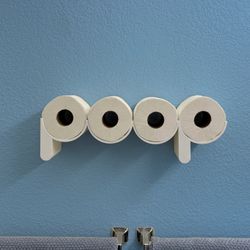 “POOP” Wall-Mount Toilet Paper Holder - Hilarious Bathroom Decor