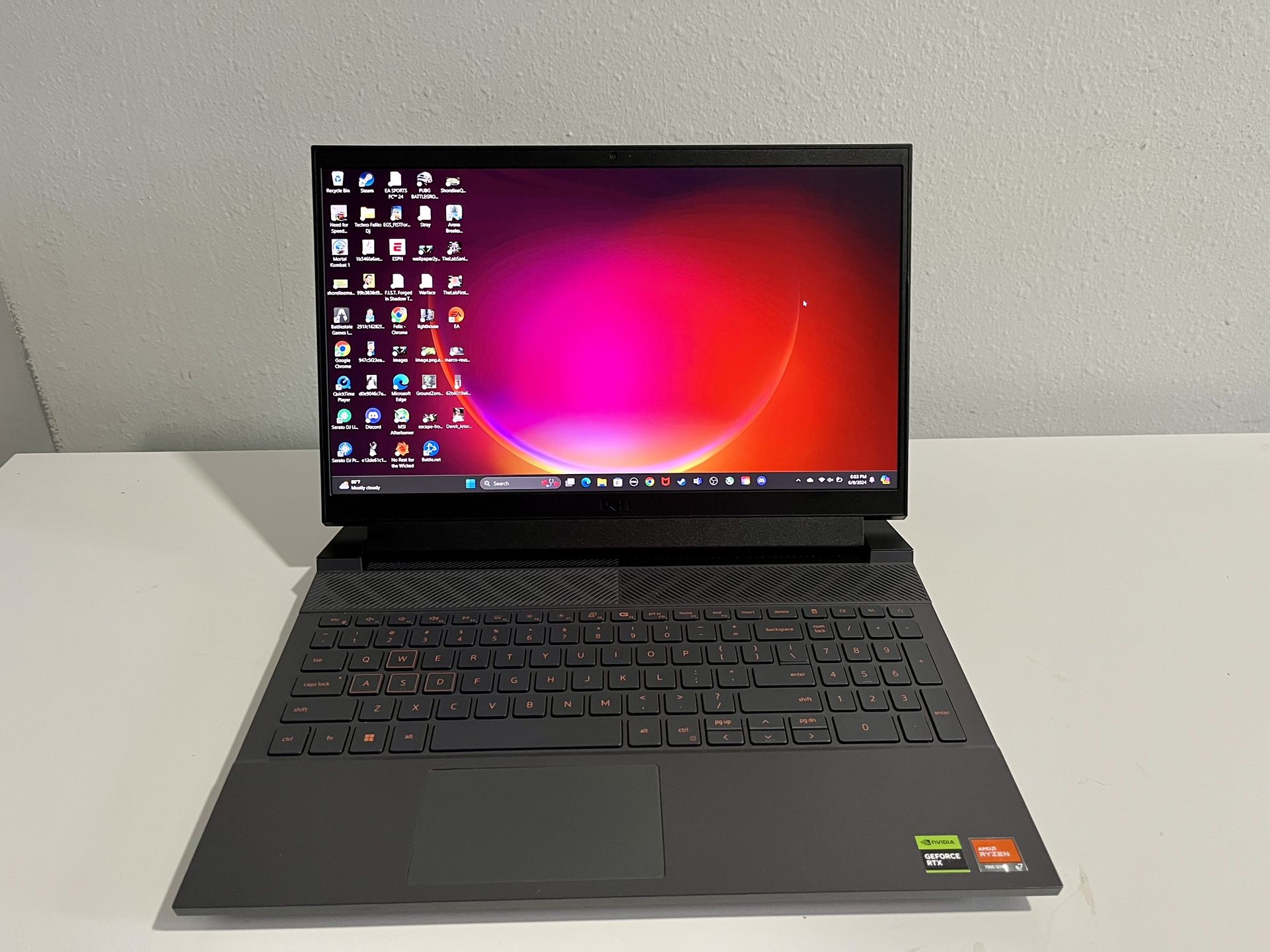 Dell G15 Gaming Laptop Rtx 4060 Nvidia Ryzen 7 7840hs 16gb RAM 512 Ssd
