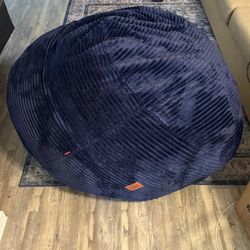Blue Bean Bag Terry Corduroy