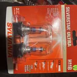 Sylvania Silverstar Ultra H11B Head Light Bulbs 