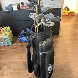Golf Clubs and Bag