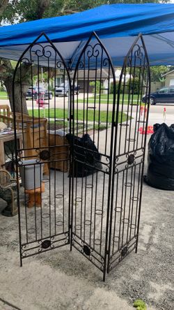 Tall cast iron room divider