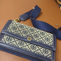 Tory Burch monogram women's organza crossbody bag shoulder bag