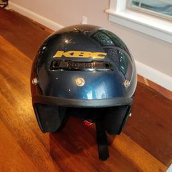 KBC Motorcycle Helmet TK 110S Metallic Blue Small Vintage 