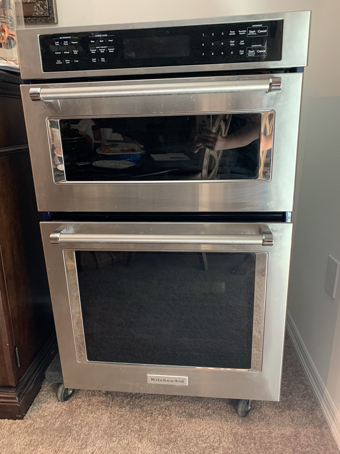 Kitchen Aid wall Confection oven and microwave