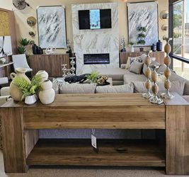 New Solid Wood Contemporary Console Table, TV Stand, Sideboard