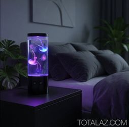 Neon Jellyfish Table Lamp