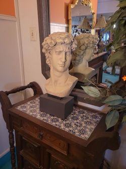 Michaengelo's Bust Of David Sculpture Home Decor