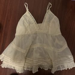 light yellow babydoll tank
