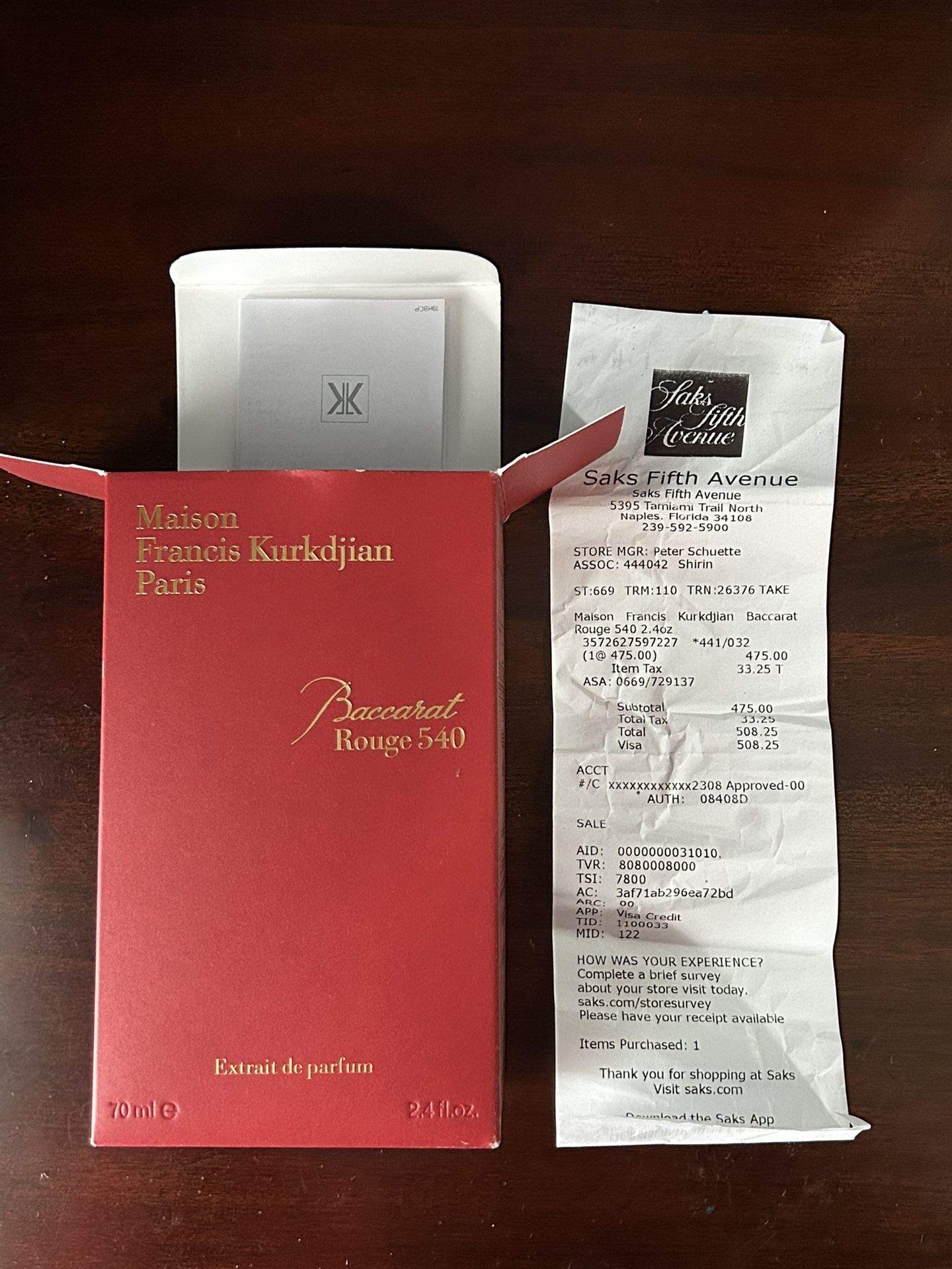 Baccarat Rouge 540