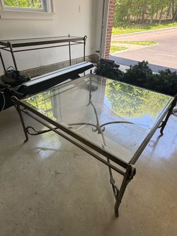 2 Glass Tables - set
