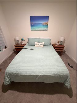Queen size mattress and frame