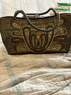 Beaded Embroidered Evening Handbag