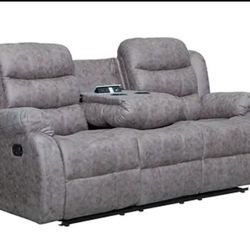 NEW 3pc RECLINING SOFA LOVESEAT AND CHAIR - OTHER FURNITURE SECTIONAL BED MATTRESS AND MORE 