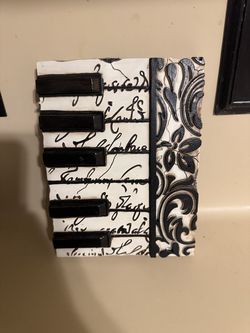 New View Gift Accessories Piano Tile Wall Art Plaque