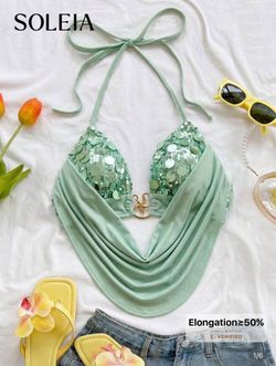 shein green top